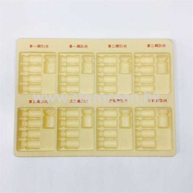 Medicine product flocking blister tray